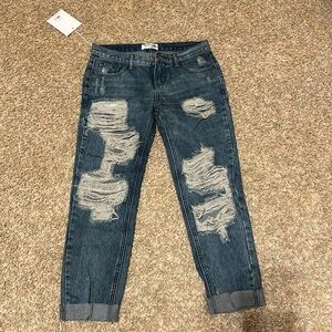 One Teaspoon Blue Baby Awesome Baggies 27 Destroyed Jeans NWT New